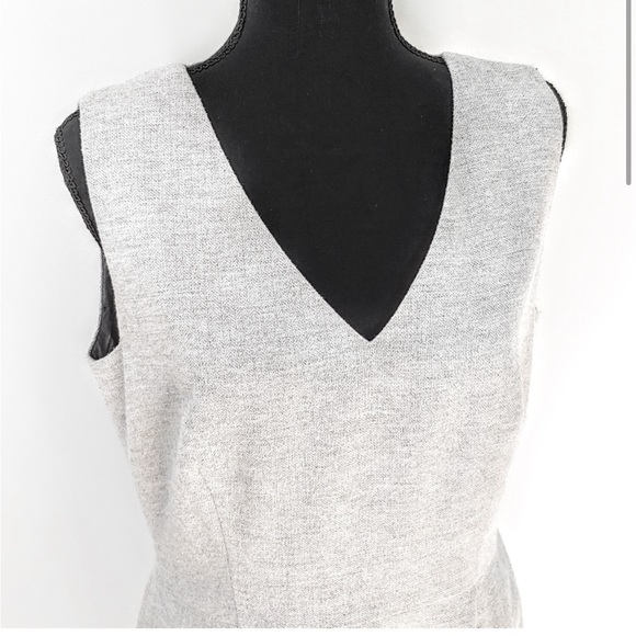 NWOT Banana Republic Gray Silver Sparkle Sheath Dress Wool Blend Lined Size 8 - Picture 5 of 12